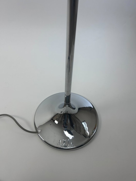 Image 1 of Vintage staande lamp uit de jaren 60, ontworpen door Gaetano Sciolari voor Boulanger (België). Verchroomde metalen structuur met