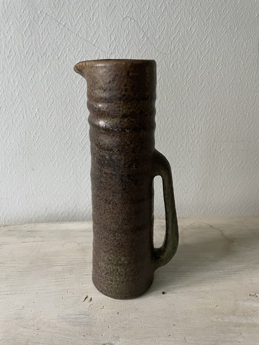 Mobach keramische kan vaas vintage retro studio brutalisme 60s 70s