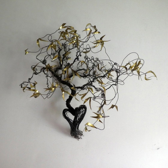 Brass Wall Sculpture by Daniel D'Haeseleer, 1970s (photo 11 of 11)