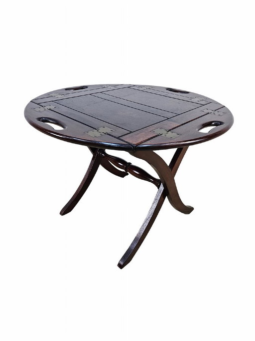 Table Vintage en Acajou, Angleterre, Années 1970