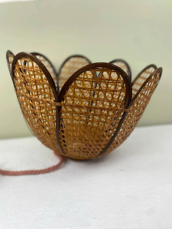 Vintage wicker pendant light – Pendant lamps, Rattan (photo 9 of 17)