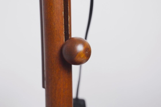 Lampada da tavolo MCM in teak vintage regolabile stile scandinavo - Coppia disponibile – Lampade da tavolo (photo 10 of 10)