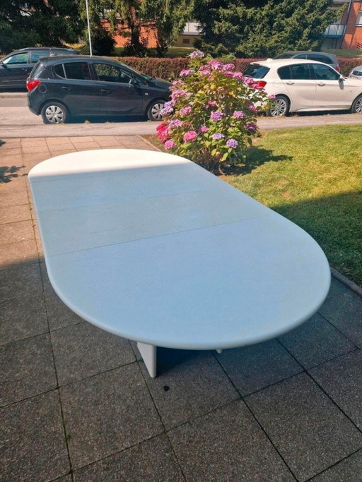 Designer Extendable Solid Wood Oval Dining Table – eettafels