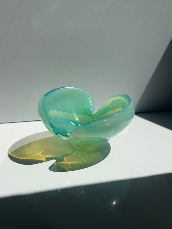 Cendrier vintage en verre à l'uranium de Murano / Vide Poche, Sommerso Glass, Italie, années 1950/60 – Bols (photo 3 of 5)