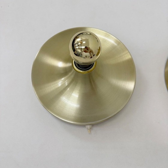 Image 1 of Lampada a disco honsel space age di design di metà secolo, anni '70, attribuita a Charlotte Perriand per les arcs