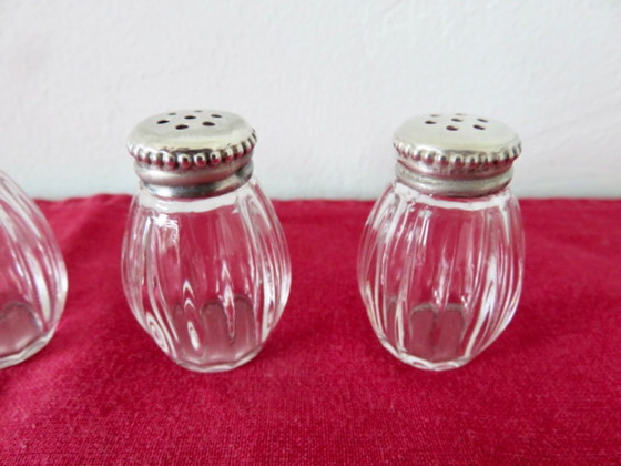 Image 1 of Christofle Solid Silver Salt & Pepper Set in Original Box, France, 1950