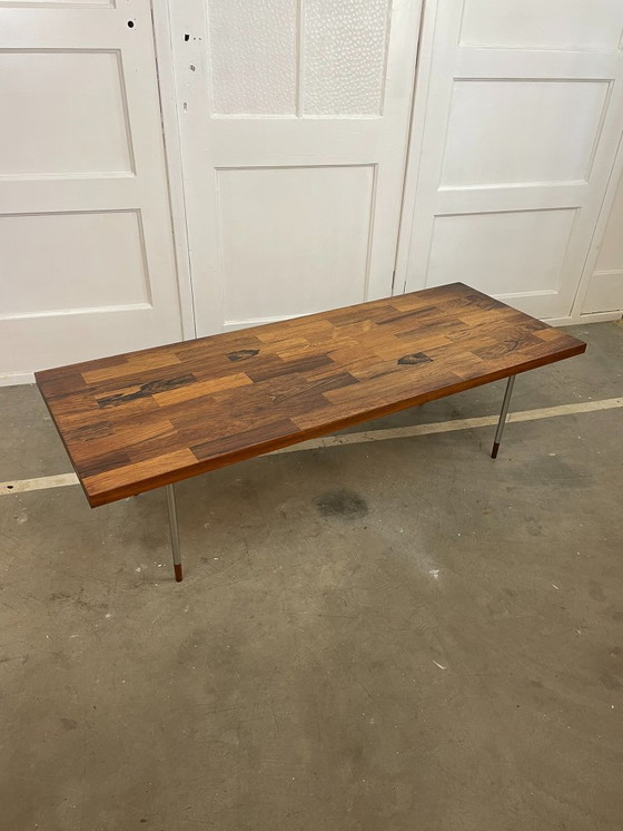 Image 1 of Fristho coffee table in teak and stainless steel – designed by Rudolf Bernd Glatzel