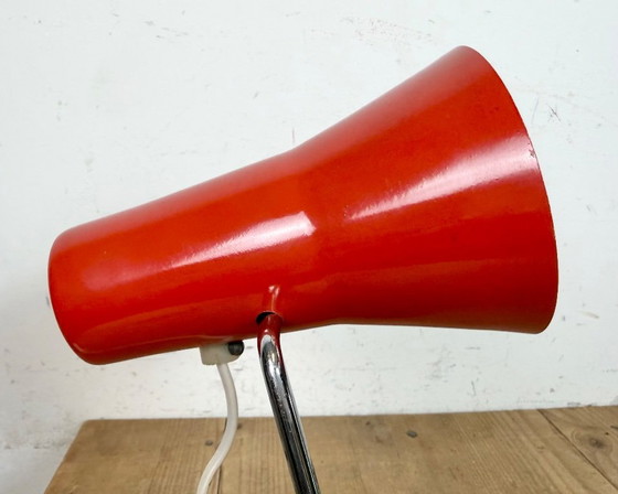 Image 1 of Lampada da tavolo rossa vintage di Josef Hurka per Drupol, anni '60