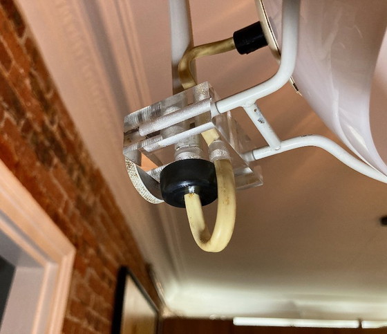 Image 1 of Grande lampada da parete ad arco Dijkstra in acciaio e acrilico