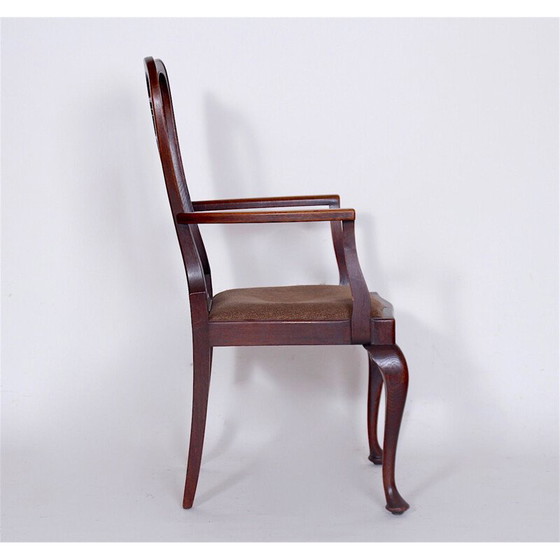 Image 1 of Vintage wooden armchair, Czechoslovakia 1920