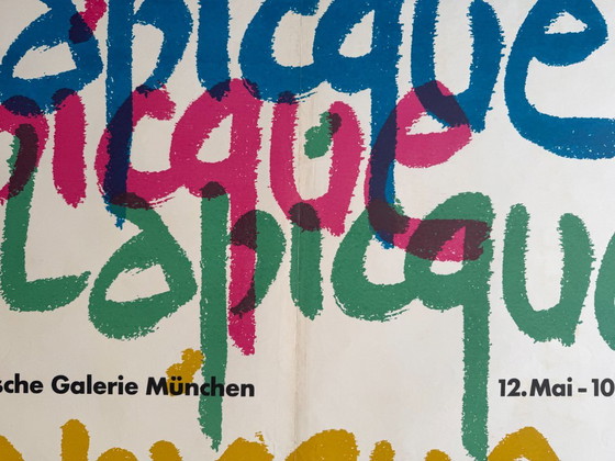 Charles Lapicque (1898-1988), Städtische Galerie München, 1962, originele vintage tentoonstellingsposter (photo 12 of 12)