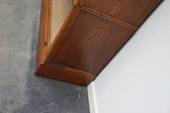 Image 1 of Librería de roble alemán con puertas correderas al estilo de Globe Wernicke, ca. 1900