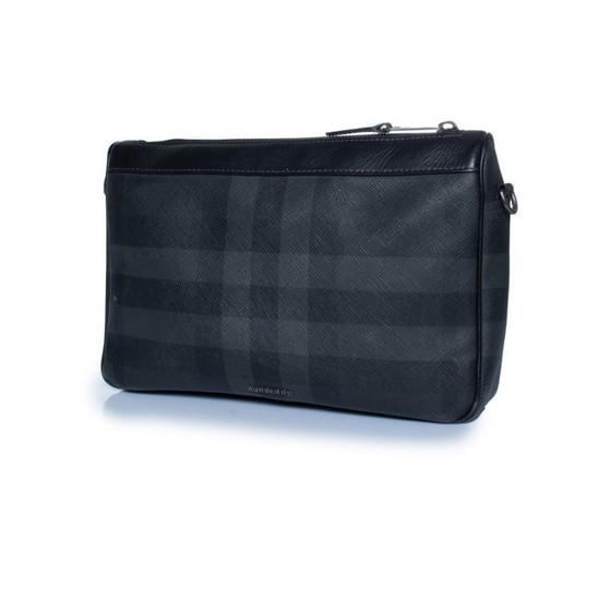 Image 1 of Burberry, Check print rambler bag in canvas