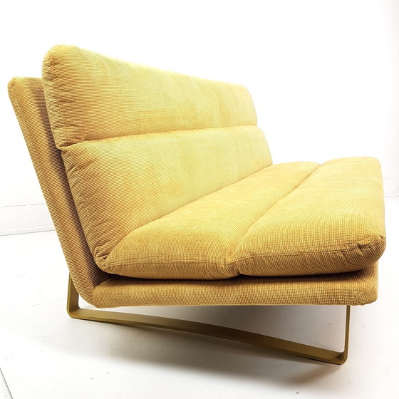 Image 1 of Vintage Artifort Kho Liang Le three-seater sofa, newly upholstered in yellow