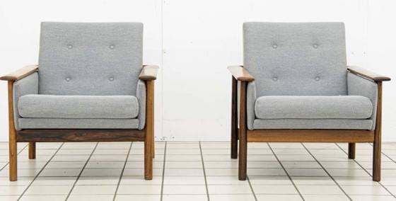Image 1 of 2x Scandinavian Mid - Century Armchairs