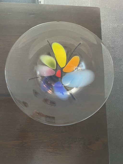 Transparent bowl with bright colors in the base – schalen, Glass (photo 2 of 5)