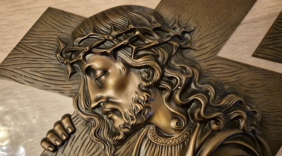 Image 1 of Placa de bronce de Jesús