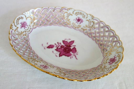 Ciotola in porcellana traforata, fabbrica di Herend, Ungheria – tafelaccessoires, Porcelain