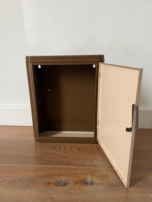 Brabantia medicijnkastje ‘70 Vintage- beige bruin