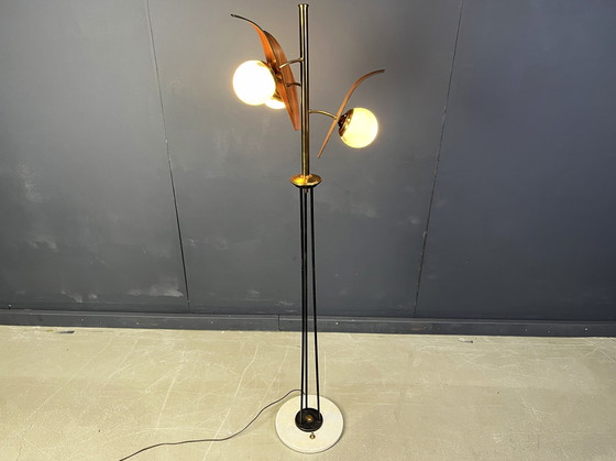 Image 1 of Mid century italian floor lamp attr. to Stilnovo, 1950s