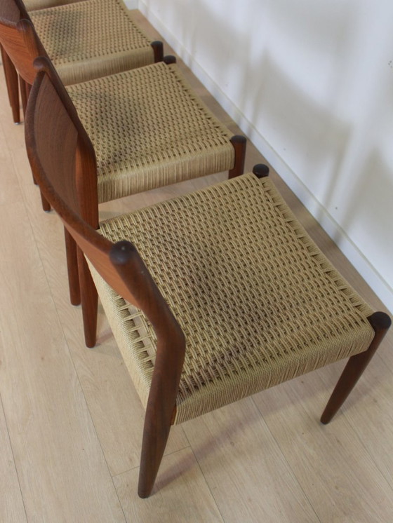 Image 1 of 4 sedie da pranzo Fristho in corda di carta