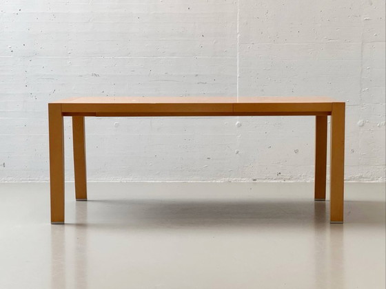 Image 1 of Extendable designer dining table by Chi Wing Lo for Giorgetti, Italy, 1990s