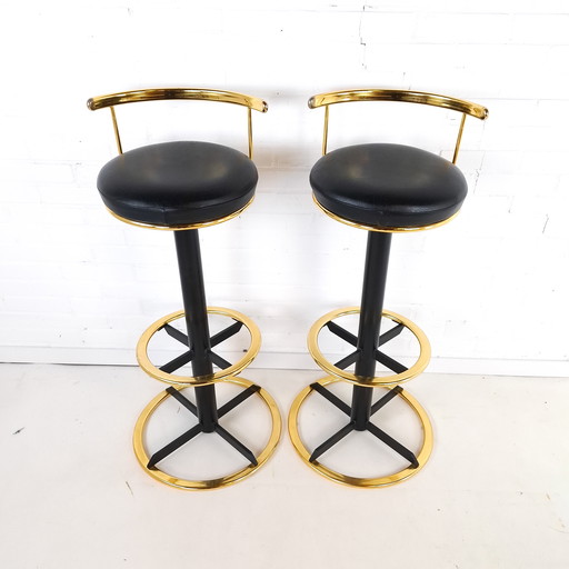 2x Vintage Barkruk Italiaans Design