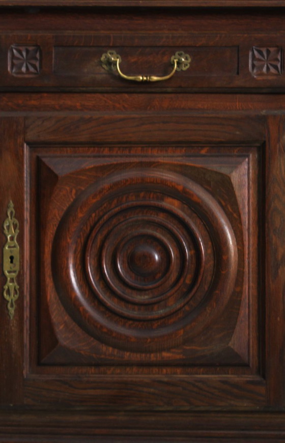 Image 1 of Vintage Brutalist Dudouyt sideboard, 1950s