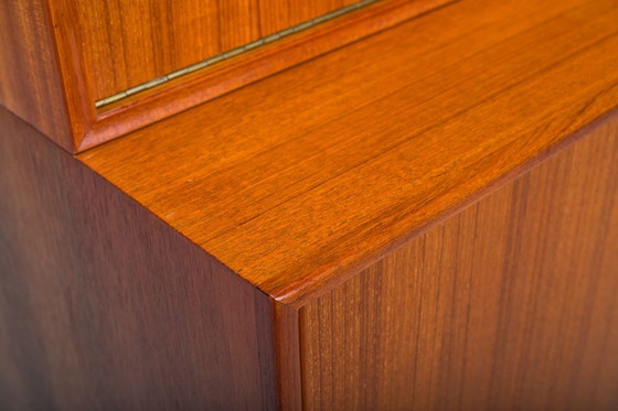 Image 1 of Grande bibliothèque vintage avec bar en teck par Heinrich Riestenpatt, 1960s