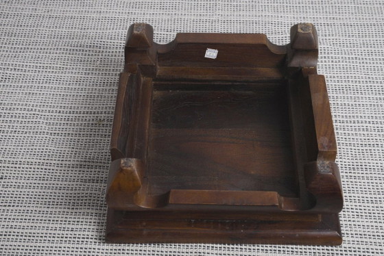 Image 1 of Indonesische hardhouten lage tafel in opiumstijl, Aziatische altaartafel, vintage houten plantenstandaard, Japandi bijzettafel