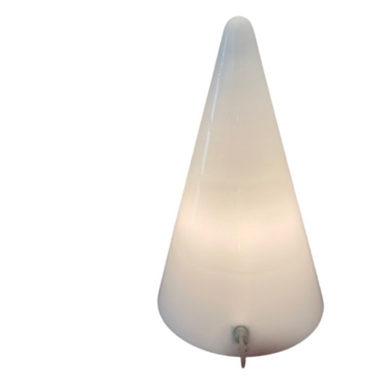Image 1 of Ilu di Vetro - TeePee Lamp - Frosted White Glass Cone, in great condition, Extra Large model (35cm)