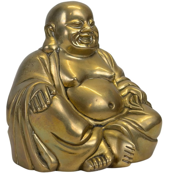 Budai de bronce antiguo — Finales de la dinastía Qing (circa 1880–1912) – Esculturas, Bronze, Brass (photo 2 of 11)