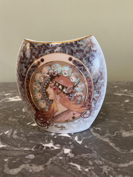 Vaso Mucha art nouveau
