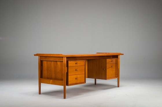 Image 1 of Schreibtisch Modell 207 aus Teakholz von Arne Vodder für Sibast, 1960er Jahre