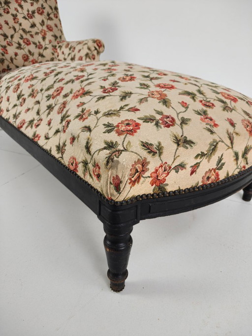 Chaise longue/diván francés del siglo XIX