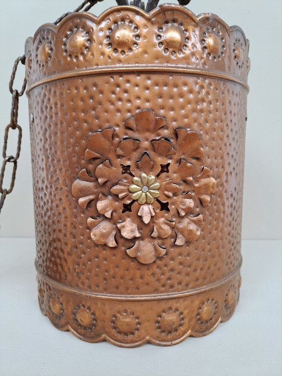 Image 1 of Vintage pendant lamp made of copper