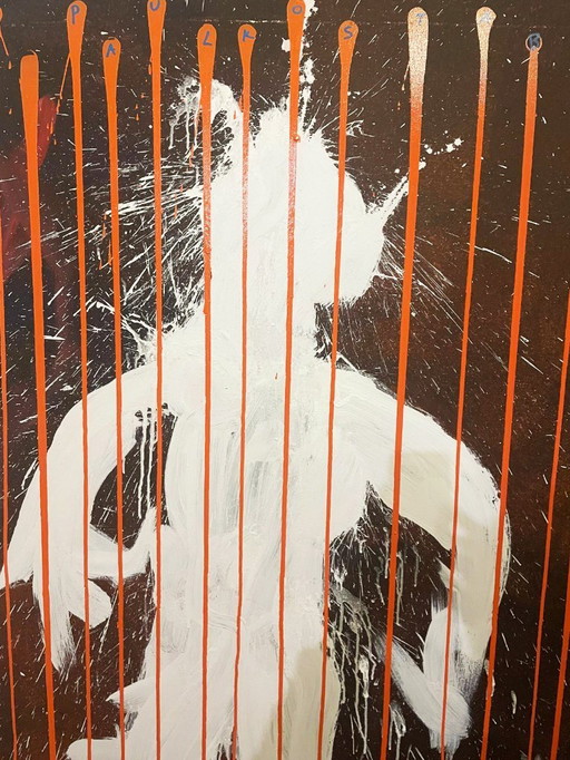 Kostabi, Paul - Worth Melting For - Acrylic, mixed media/canvas - hand-signed