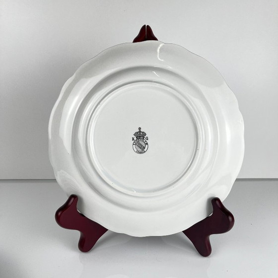 Image 1 of Yvonne - Set di 12 piatti da dessert Blue Flowers, KG Lunéville