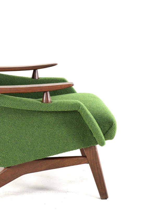 Image 1 of Vintage fauteuil stoel 'Breda' nieuw gestoffeerd