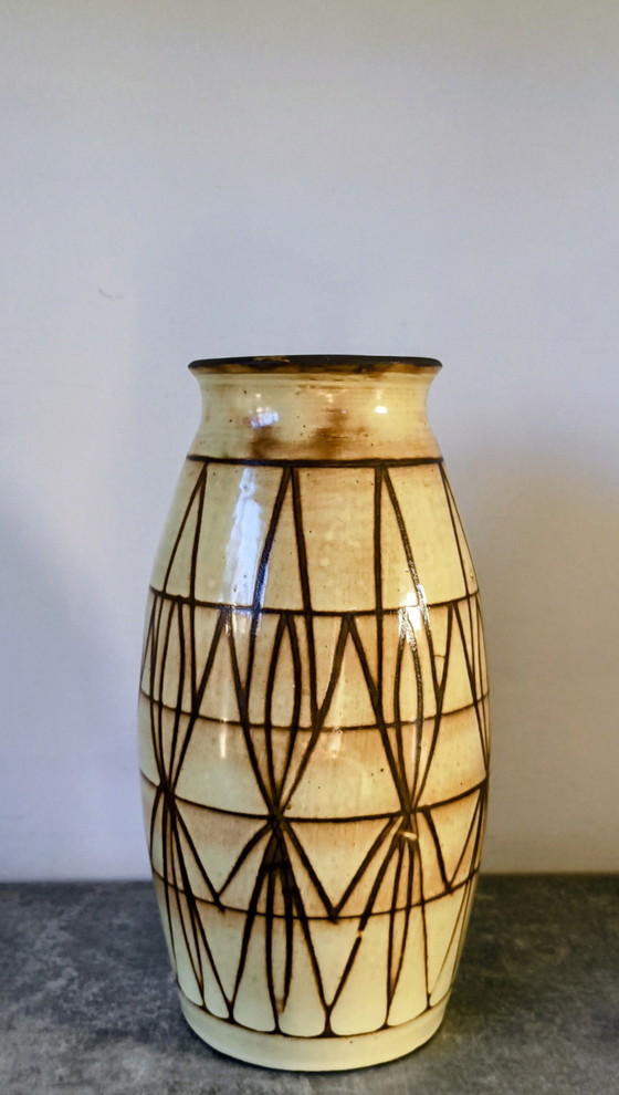 Image 1 of Glazed ceramic Art Deco vase