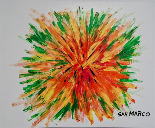 Artist painting - Enzo San Marco - Combustion