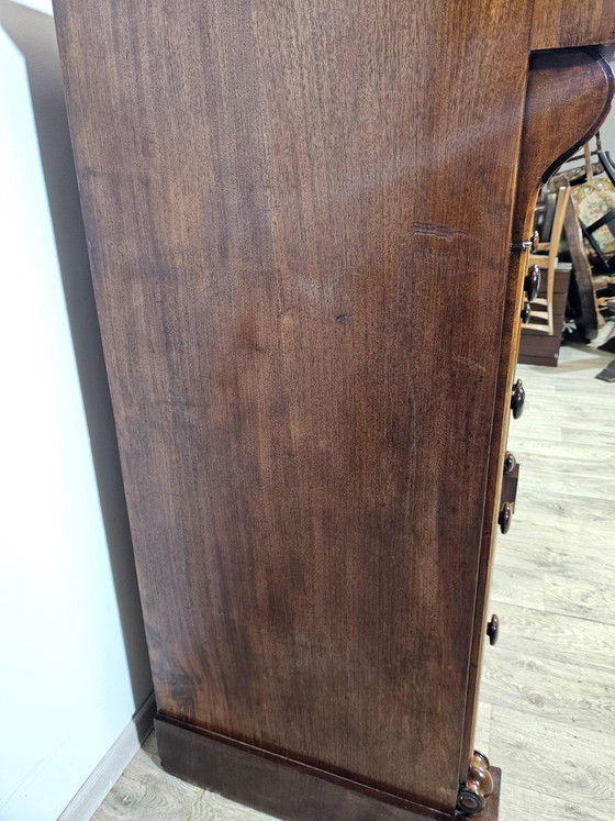 Cómoda Chiffonier Biedermeier de Caoba, Siglo XIX (photo 6 of 24)