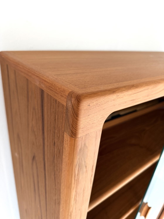 Vetrina vintage XL danese in teak, CFC Silkeborg '80 – Vetrine, Glass, Wood (photo 8 of 15)