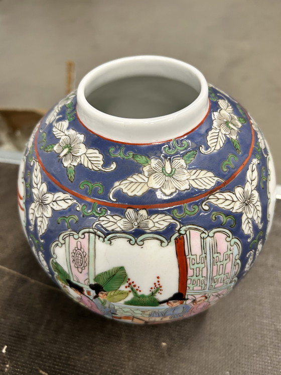 Image 1 of Grote gemberpot uit Qing dynastie 1880-1920