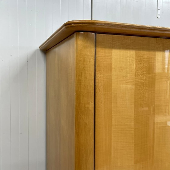 Image 1 of Large mid-century vintage 5-door wardrobe, sixties linen cupboard, demountable