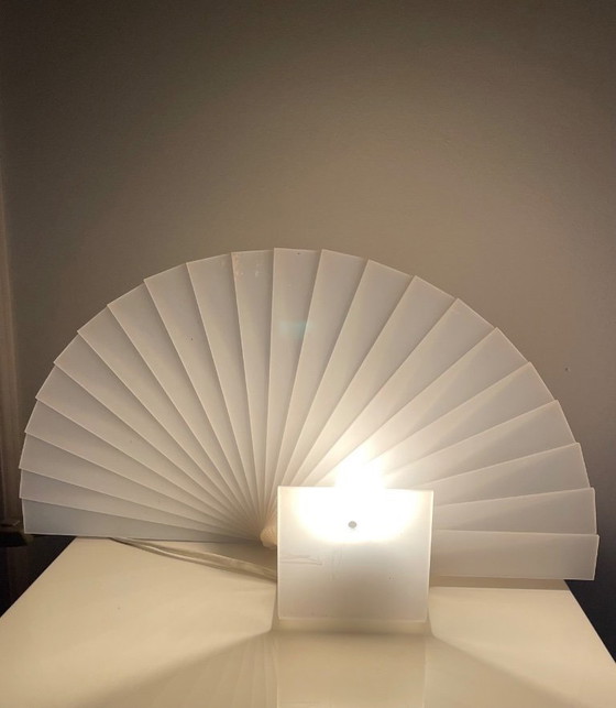 Image 1 of Designer table lamp – Fan model (Italy, ca. 1970–1980)