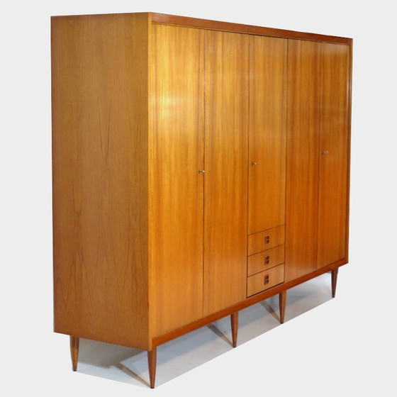 Image 1 of Ampio armadio vintage a 5 ante in teak, anni '60.