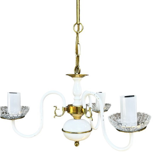 Image 1 of AKA Leuchten chandelier, Hollywood Regency style, Germany, 1970s.