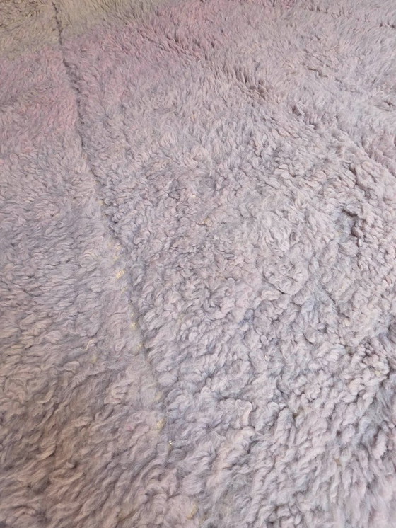 Image 1 of Moroccan Lilac Beni Ourain plush rug 247 x 167 cm 