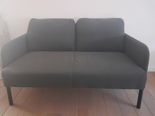 Glostad two-seater sofa (Ikea) in dark grey
